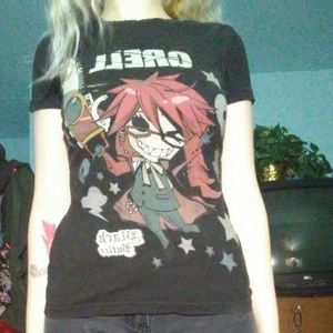 Black Butler Grell Anime T-shirt
